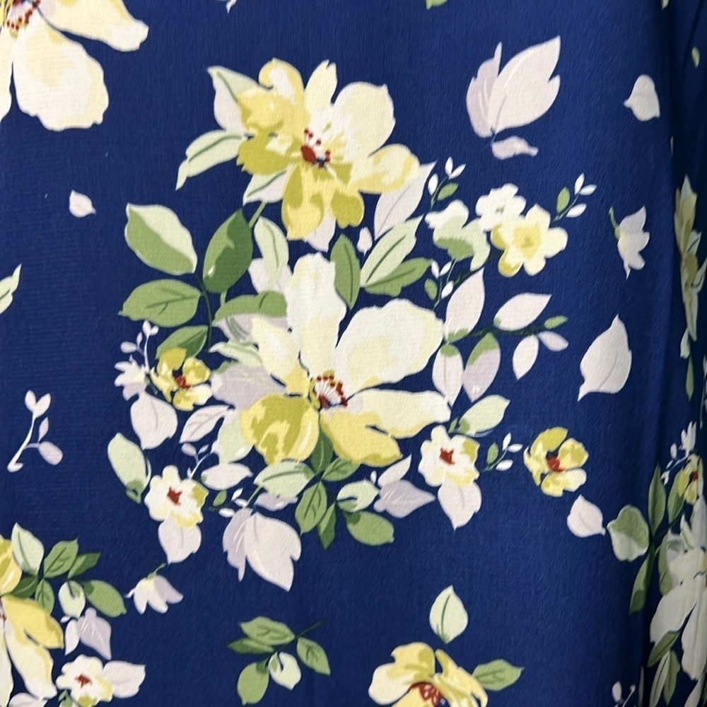 Lulu’s Floriana Navy Blue Floral Shift Dress - size Small - Picture 9 of 14